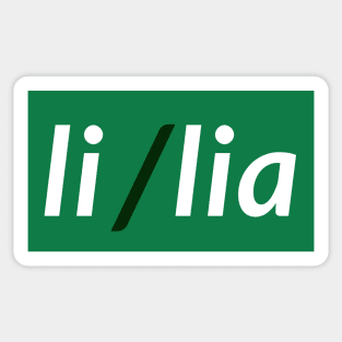 Esperanto Pronouns - Pronomoj - li/lia Sticker